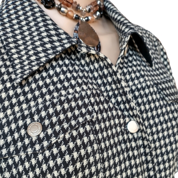 Country Wear Casuals Black & White Tweed Waist Length Jacket With Elbow … - Picture 7 of 11